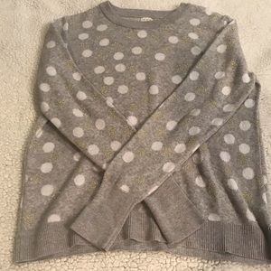 Long Sleeve Polka-Dot Sweater